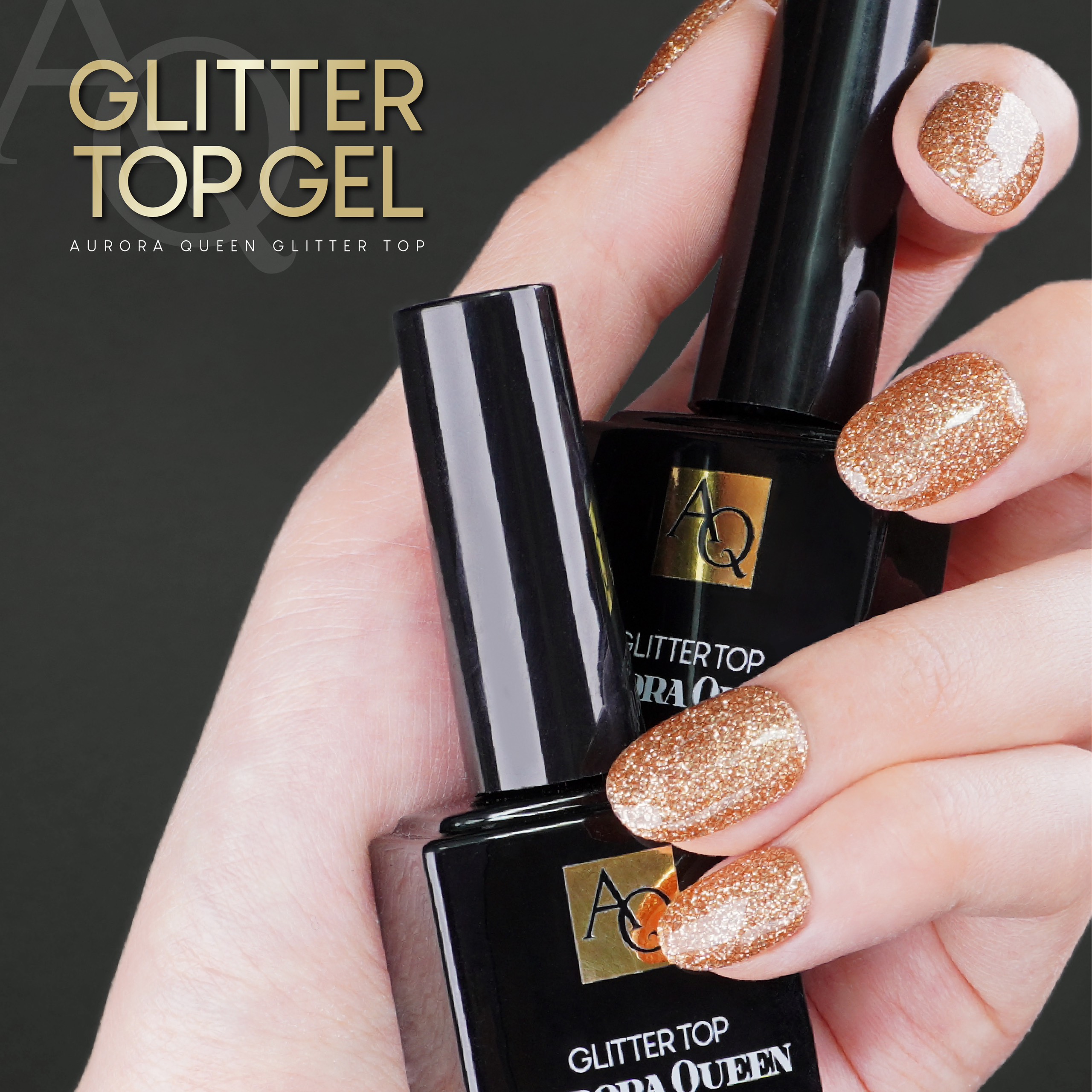 SƠN TOP CƯỜNG LỰC DÀNH RIÊNG CHO SƠN KIM TUYẾN – AURORA QUEEN GLITTER TOP GEL